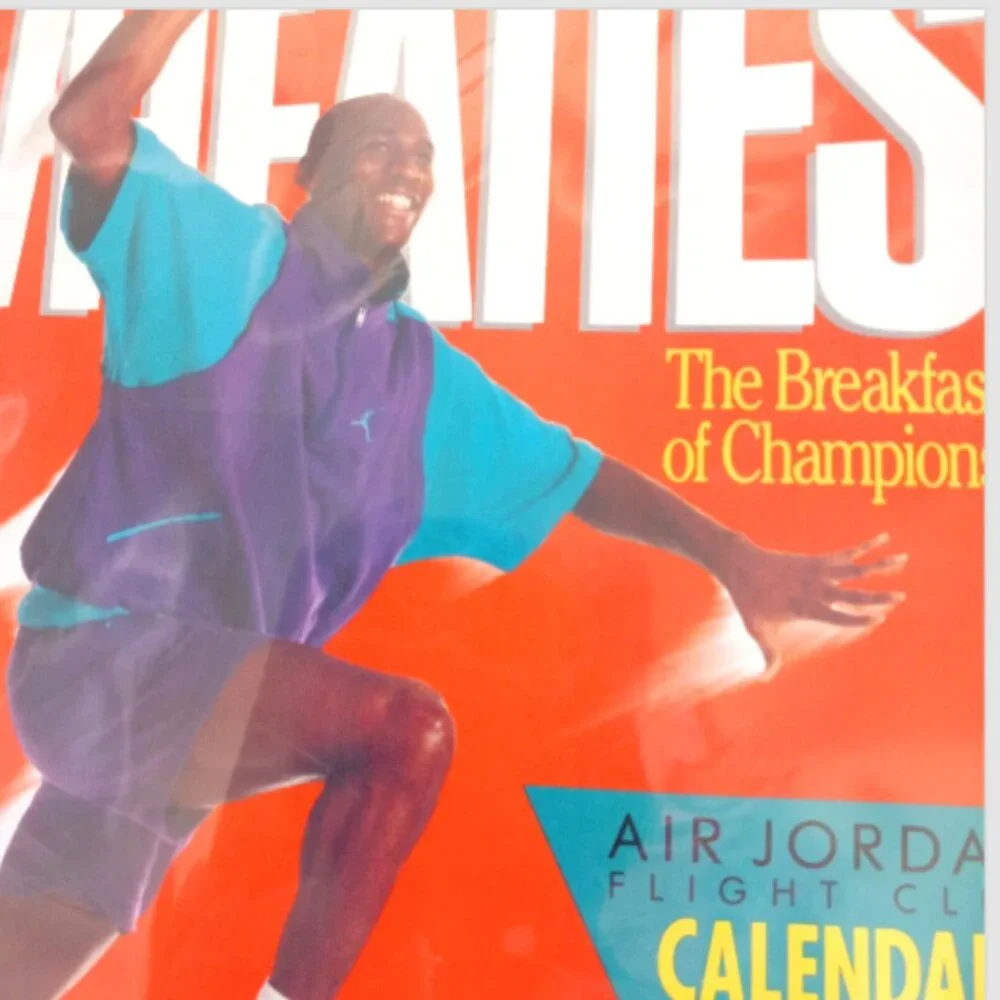 Vintage 1991 Wheaties Michael Jordan Air Jordan Flight Club Calendar
